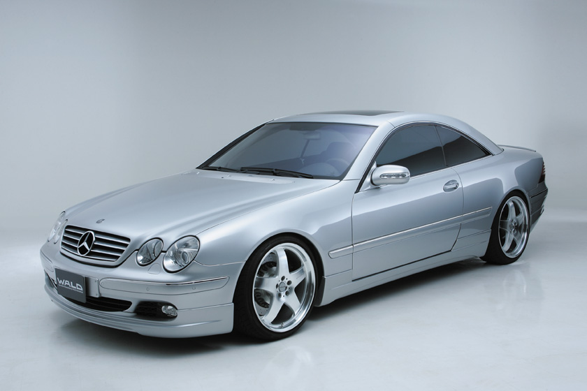 WALD Executive Line Mercedes-Benz CL-Class C215 — silver CL coupé with WALD front lip spoiler and side skirts