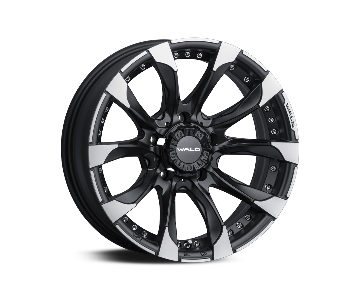 WALD JARRET J11C 1/5 Revolve Form Forged 18-inch 5-stud wheel in Matt Black Polish for Jimny Nomade