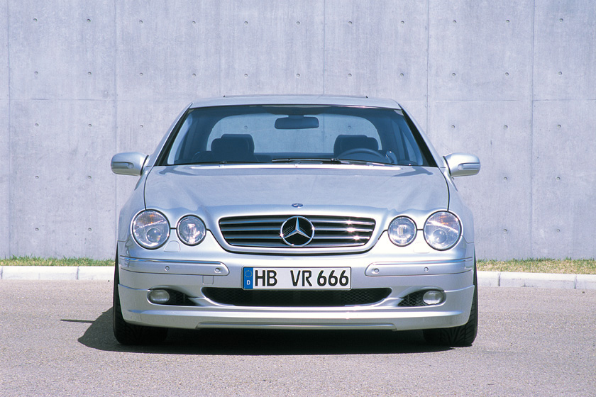 WALD Mercedes CL-Class C215 pre-facelift front view with front lip spoiler