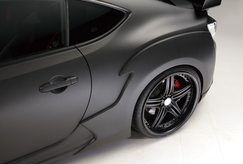 WALD Toyota 86 ZN6 wide arch package detail over the rear wheel arch