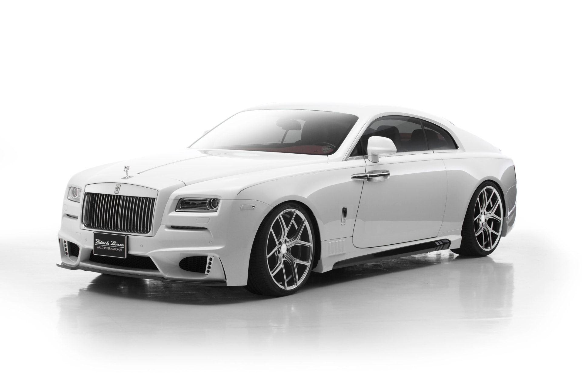 Rolls-Royce Wraith WALD Black Bison Edition — front three-quarter view with WALD wheels