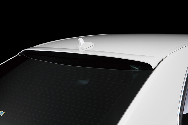 Mercedes-Benz E-Class W212 WALD roof spoiler studio detail above the rear screen