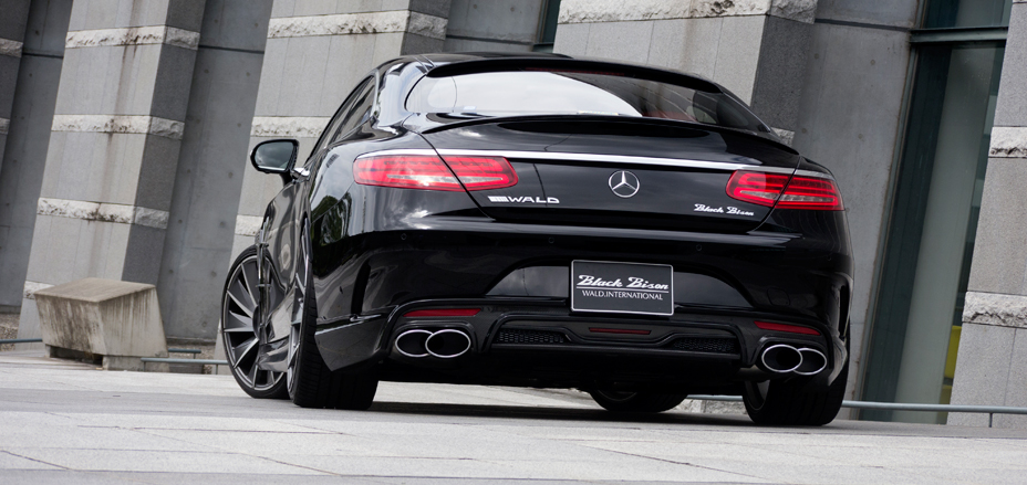 Mercedes-Benz S-Class Coupe C217 WALD Black Bison rear styling with diffuser and exhaust tips