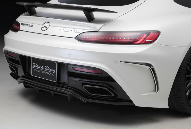 WALD Black Bison Mercedes-AMG GT C190 rear bumper spoiler and diffuser detail