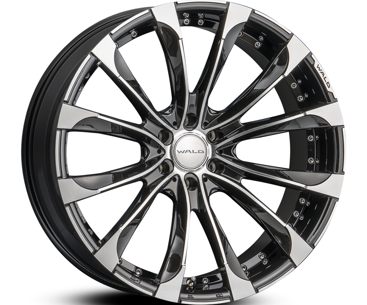 WALD JARRET J11C 1/6 Revolve Form Forged 24-inch 6-stud wheel in Black Polish