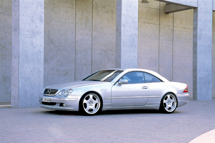 WALD Executive Line CL C215 pre-facelift front three-quarter view on forged wheels