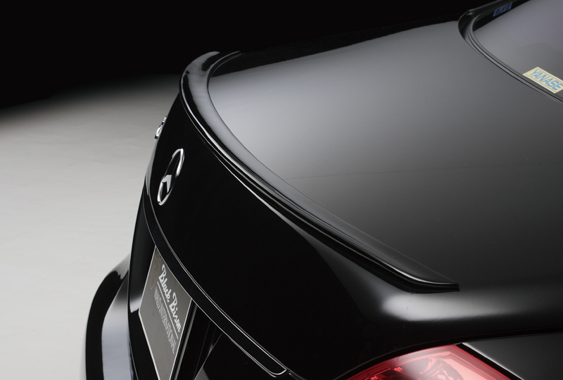 WALD Mercedes-Benz S-Class W221 boot spoiler detail in gloss black
