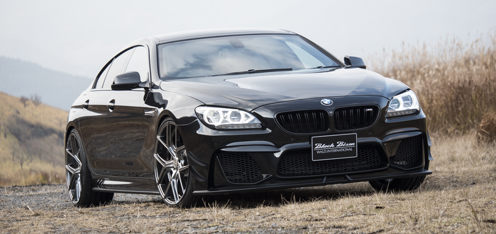 Black BMW 6 Series Gran Coupe Black Bison Edition on WALD ILLIMA I11C wheels
