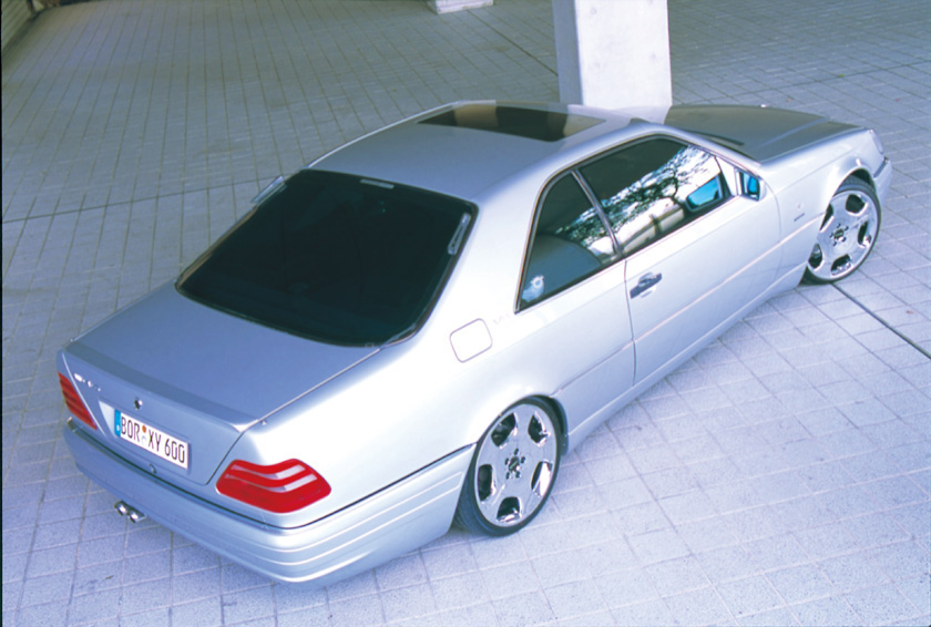 WALD Mercedes-Benz CL-Class C140 1992–1998 — elevated rear three-quarter view showing roofline and rear quarters
