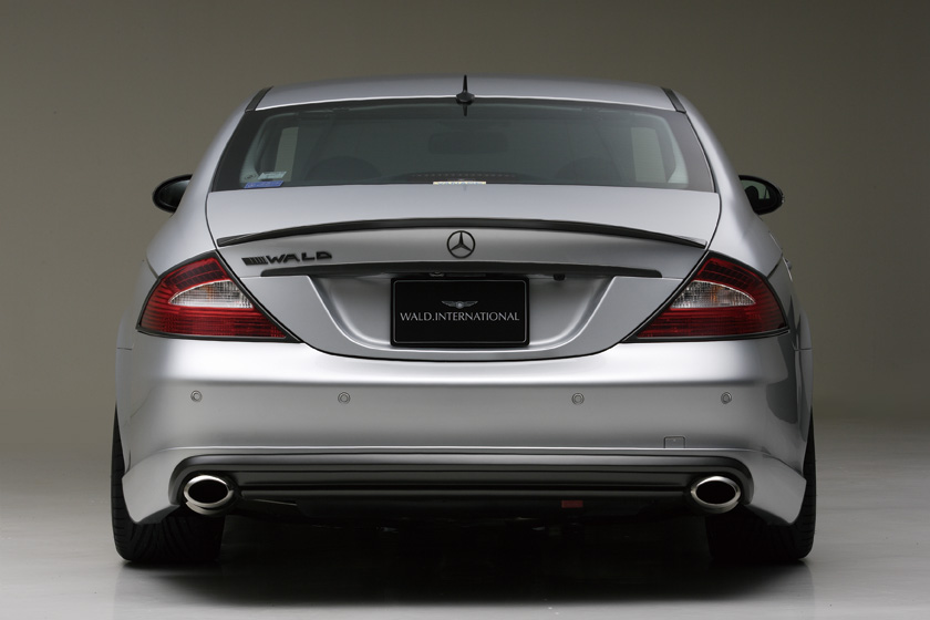 WALD Sports Line Mercedes-Benz CLS-Class C219 rear view with WALD rear skirt and WALD lettering on the boot lid