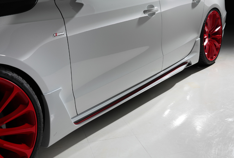 WALD Audi A5 side skirt detail — WALD Sports Line side skirt profile along the sill