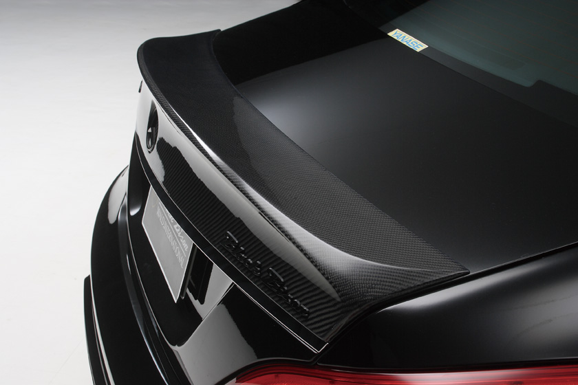 WALD Mercedes-Benz CLS C218 boot spoiler detail on the boot lid