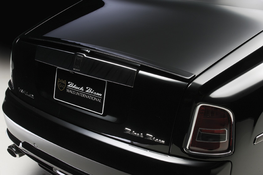 Rolls-Royce Phantom 7 Series I WALD Black Bison boot spoiler and rear detail — Premier Auto Design UK and Europe