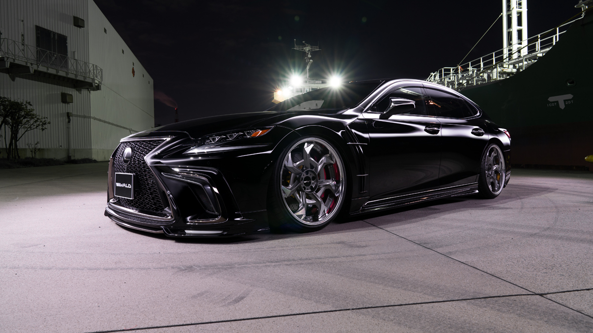 WALD Executive Line Lexus LS500 F SPORT — WALD add-on front spoiler, side skirts, rear skirt and boot spoiler