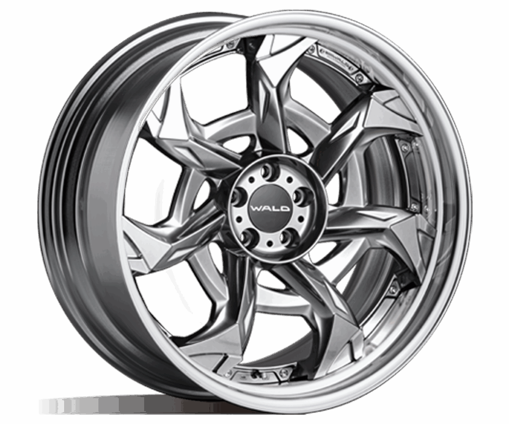 WALD Vorsalino V12C wheel in Hyper Silver with Alumite Rim