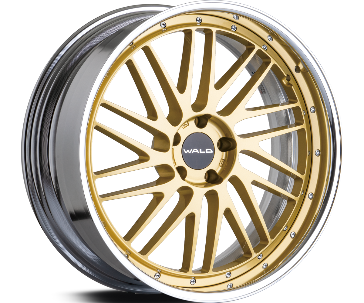 WALD TOSCA II T22-C 2-piece wheel in Gold with Alumite Rim