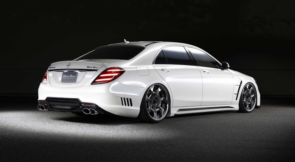 Mercedes-Benz S-Class W222 WALD Black Bison Edition — rear three-quarter studio view
