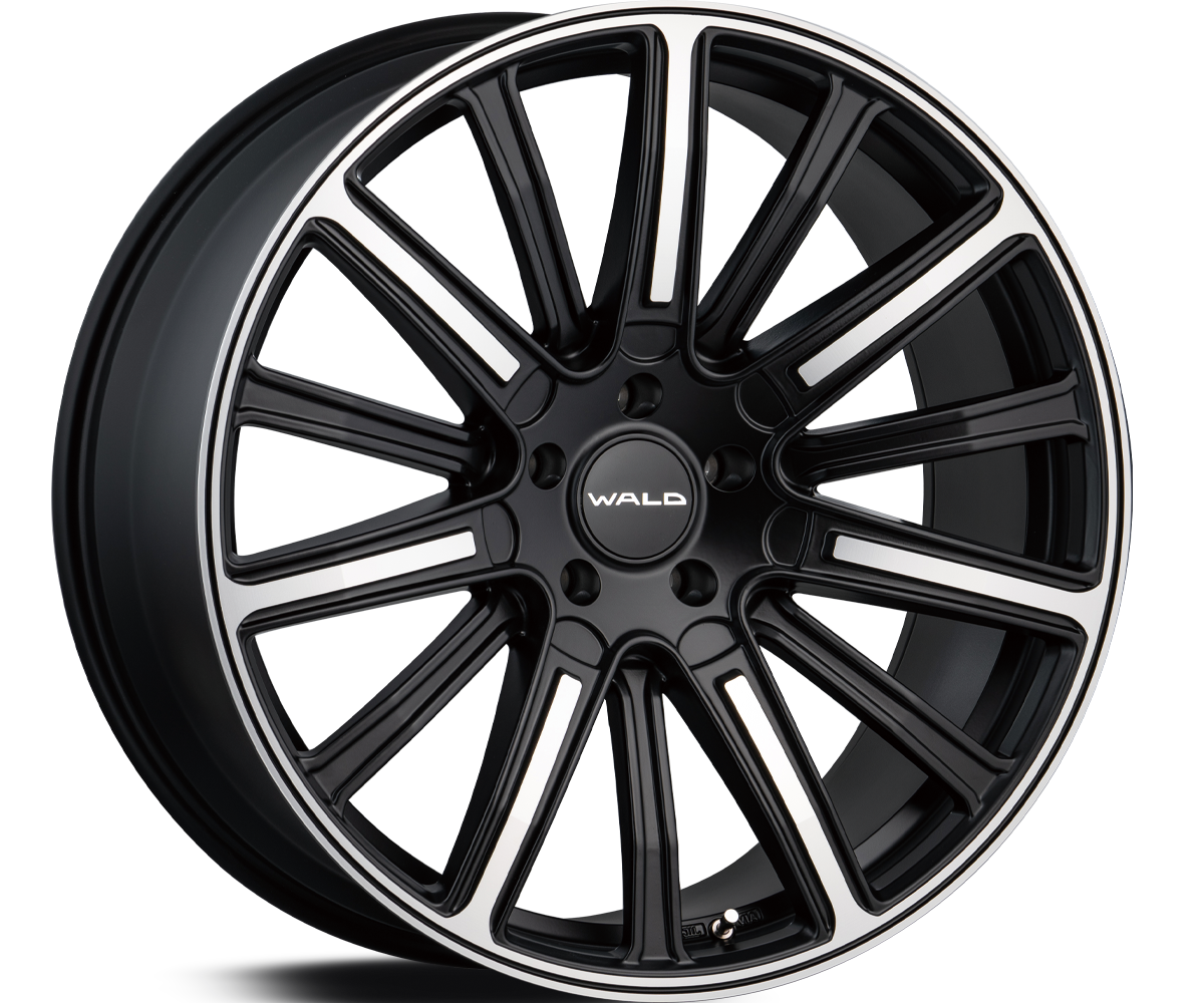 WALD Portofino III P31C 23 inch Revolve Form Forged wheel in Matte Black Polish