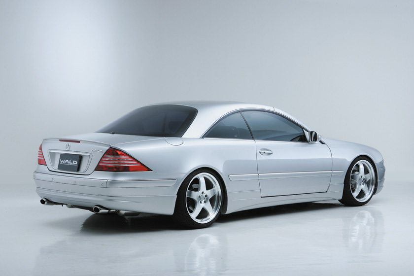 WALD Mercedes C215 rear styling — rear three-quarter view with rear skirt