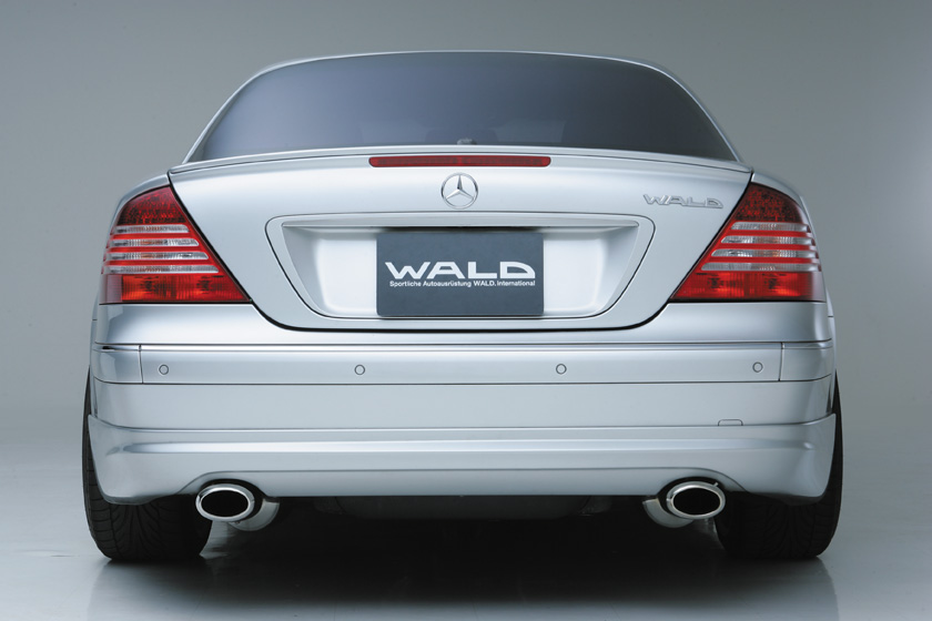WALD Executive Line Mercedes CL C215 rear view with twin tailpipes