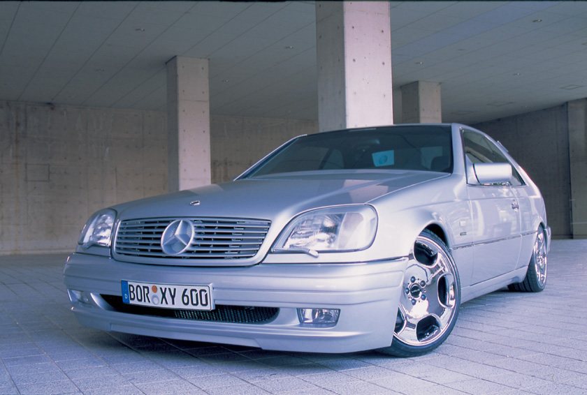 WALD Executive Line Mercedes-Benz CL-Class C140 1992–1998 — silver CL coupé with WALD body styling and deep-dish alloy wheels