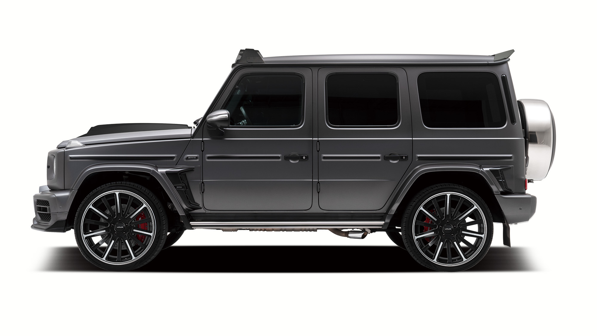 WALD Portofino III P31C Mercedes G-Class wheel fitment shown in side profile