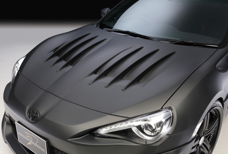 WALD Toyota 86 ZN6 Aero Bonnet with triple fins and twin side ducts