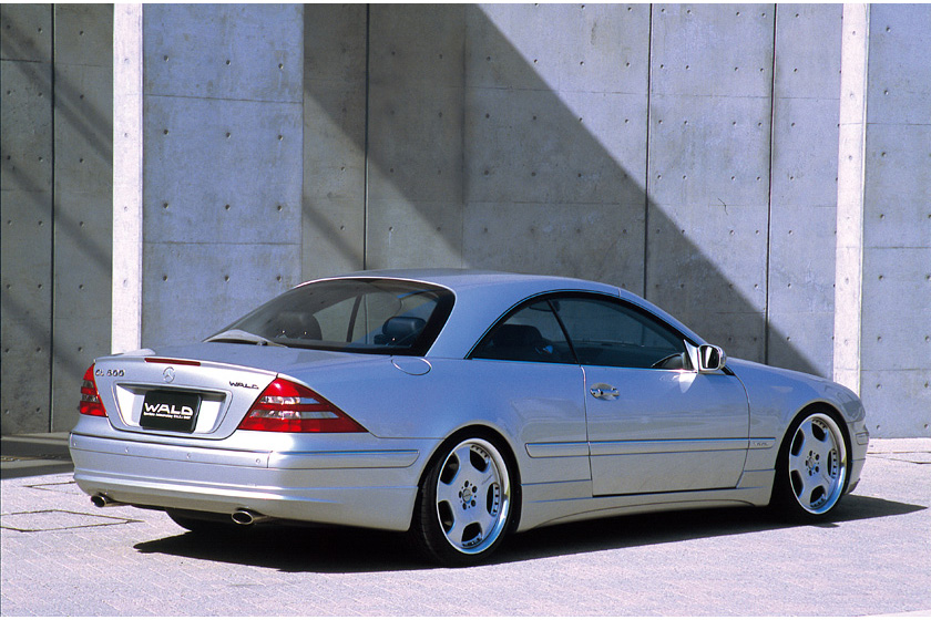 Mercedes-Benz C215 pre-facelift WALD styling — rear three-quarter view with rear skirt