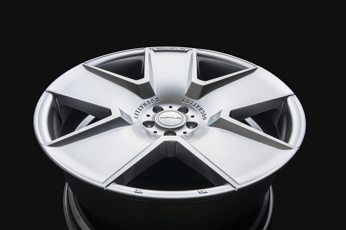 WALD Duchatlet IV D41C Hyper Silver wheel face showing the multi-spoke design