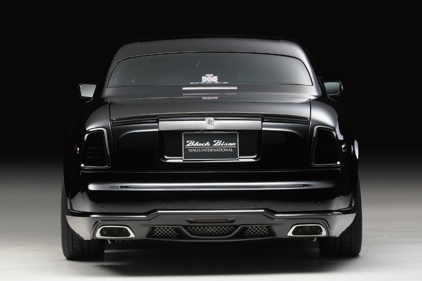 Rolls-Royce Phantom Coupé WALD Black Bison — rear view with boot spoiler, rear bumper spoiler and exhaust tips