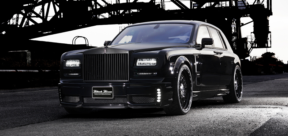 Rolls-Royce Phantom 7 Series II WALD Black Bison Edition — front three-quarter location shot — Premier Auto Design UK and Europe